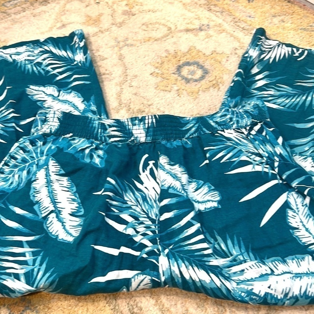C&C California, Linen, Yacht-Wear Palazzo, Wide Leg Pants, Elastic Back Waist,L - Picture 14 of 14